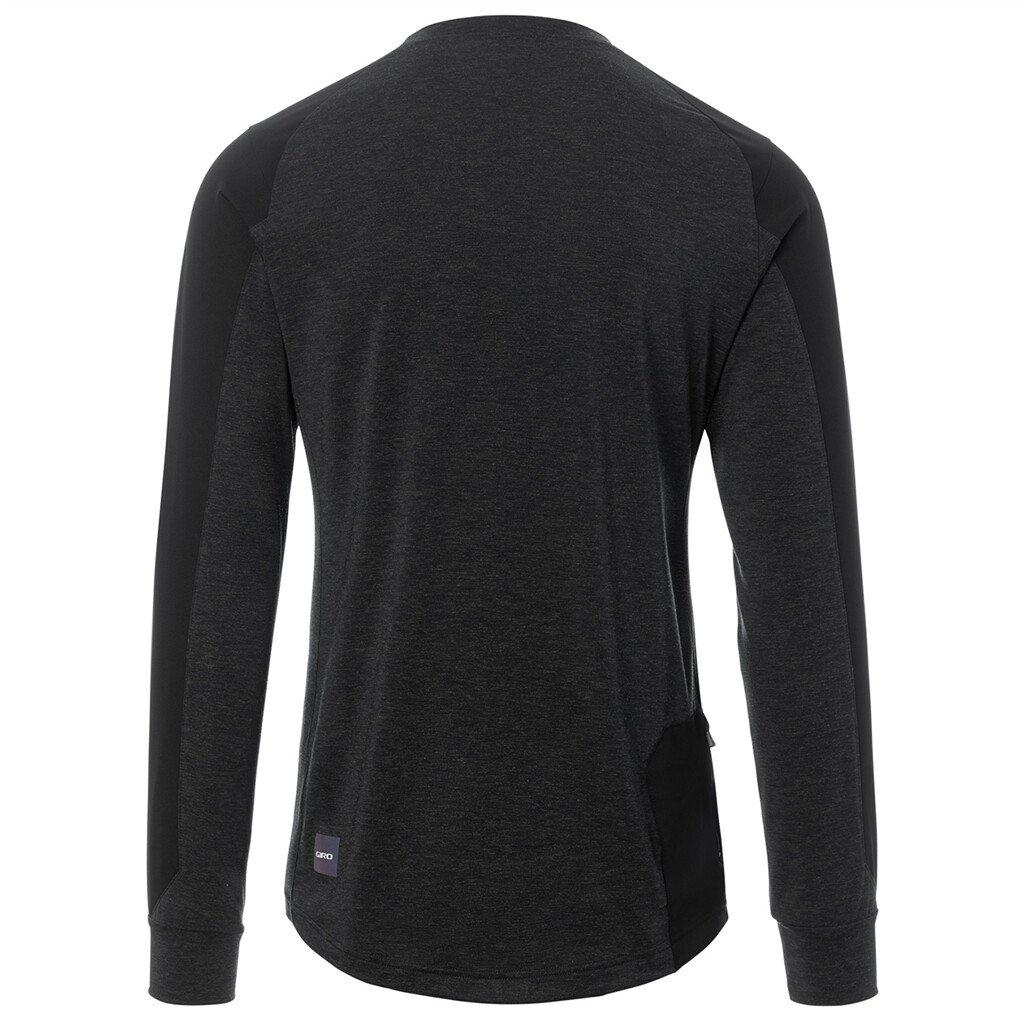 Giro Textil - M Roust LS Wind Jersey - black/grey