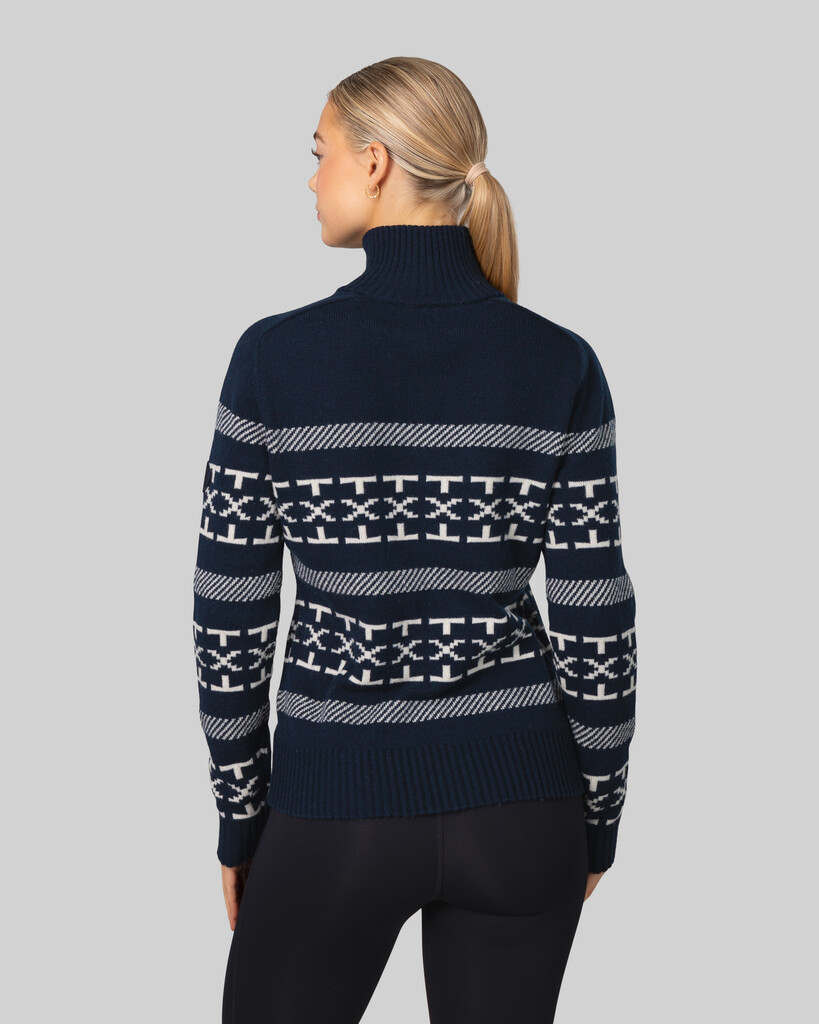 Johaug - Dalsbygda Woolmix Halfzip Sweater - dark blue