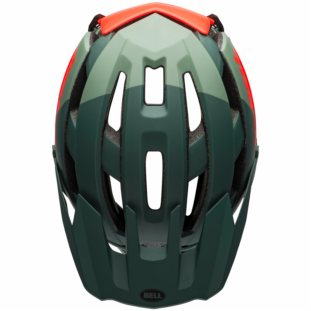 Bell - Super AIR R Spherical MIPS Helmet - matte/gloss green/infrared