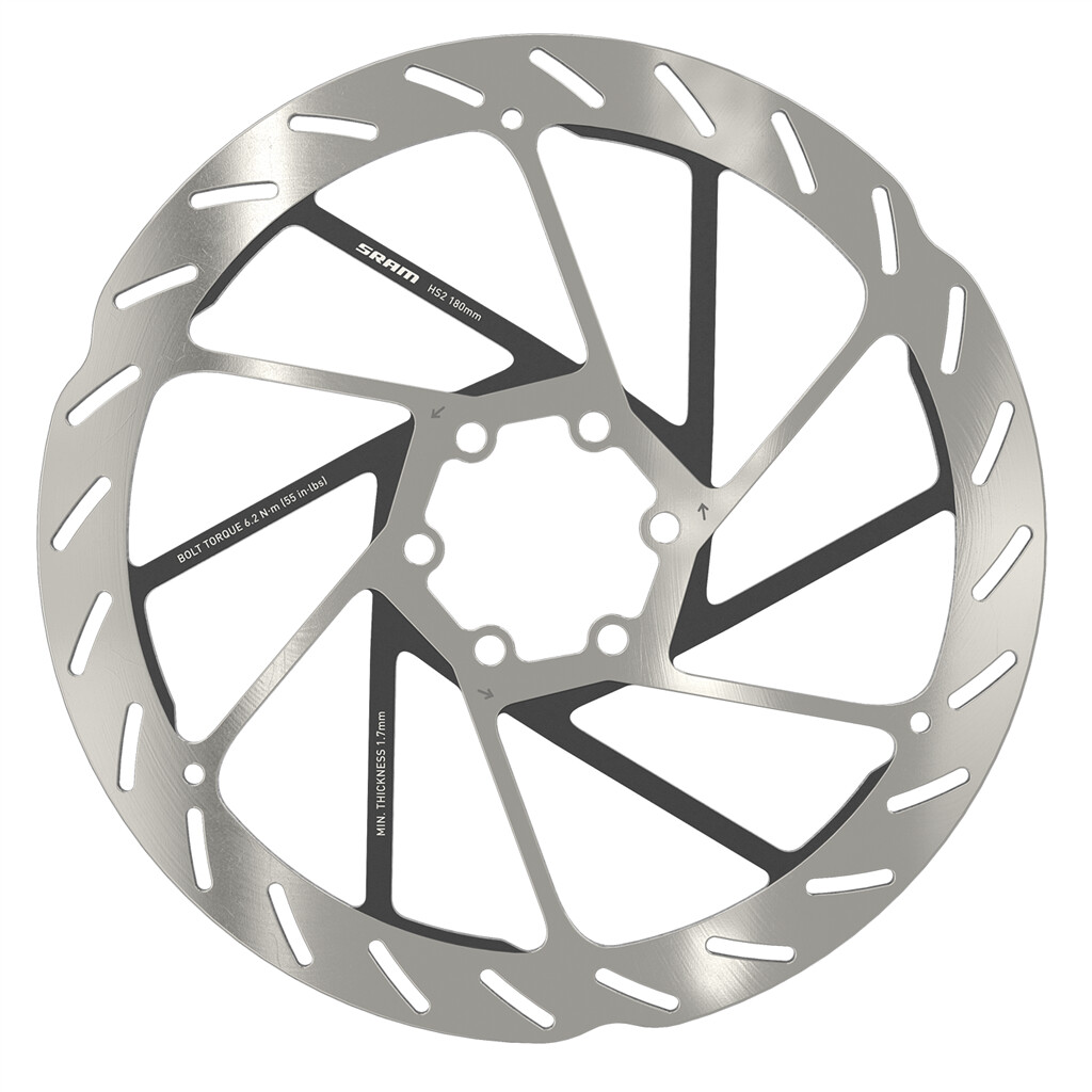 Sram - Rotor HS2 Rounded 6-bolt 180mm - N/A