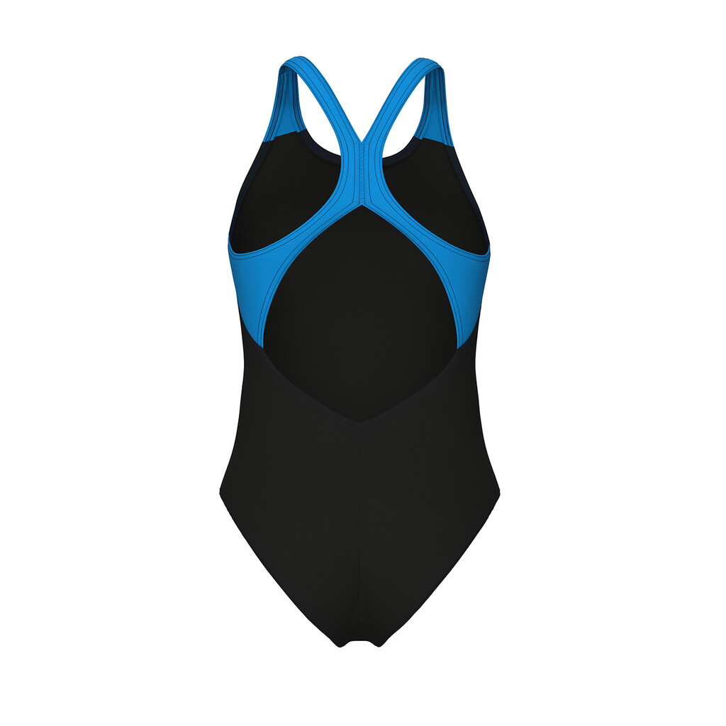 Arena - W Arena Ripples Swimsuit V Back B - black/turquoise