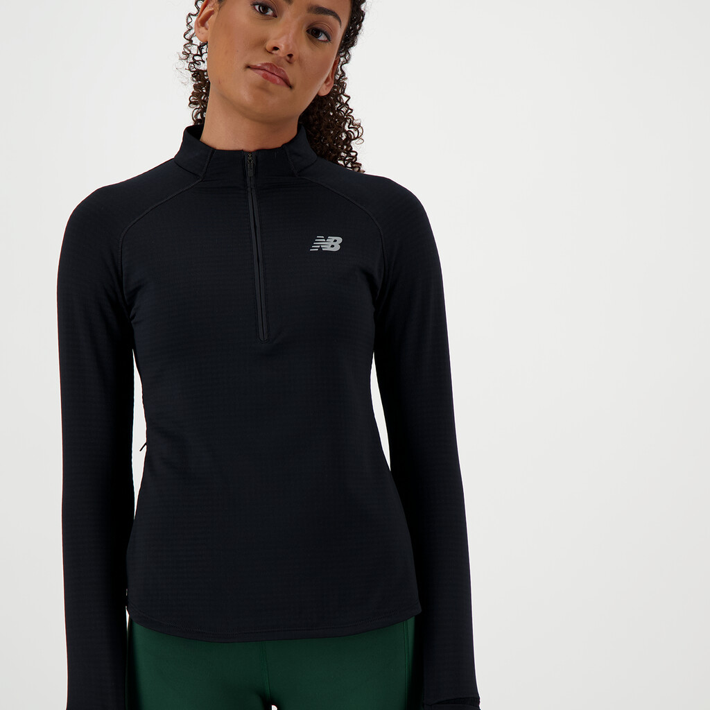 New Balance - W Athletics Heat Grid Half Zip - black