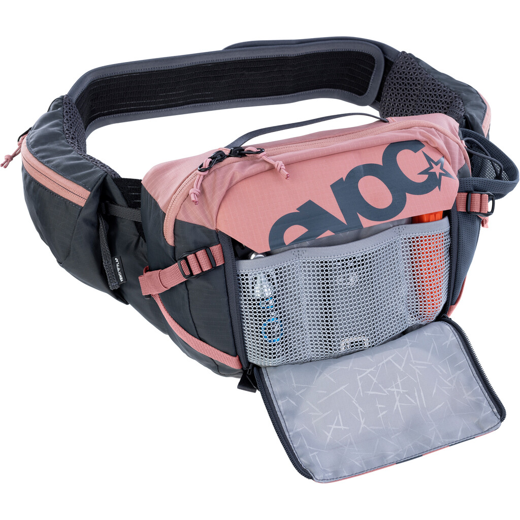 Evoc - Hip Pack Pro 3L + 1.5L Bladder - dusty pink/carbon grey