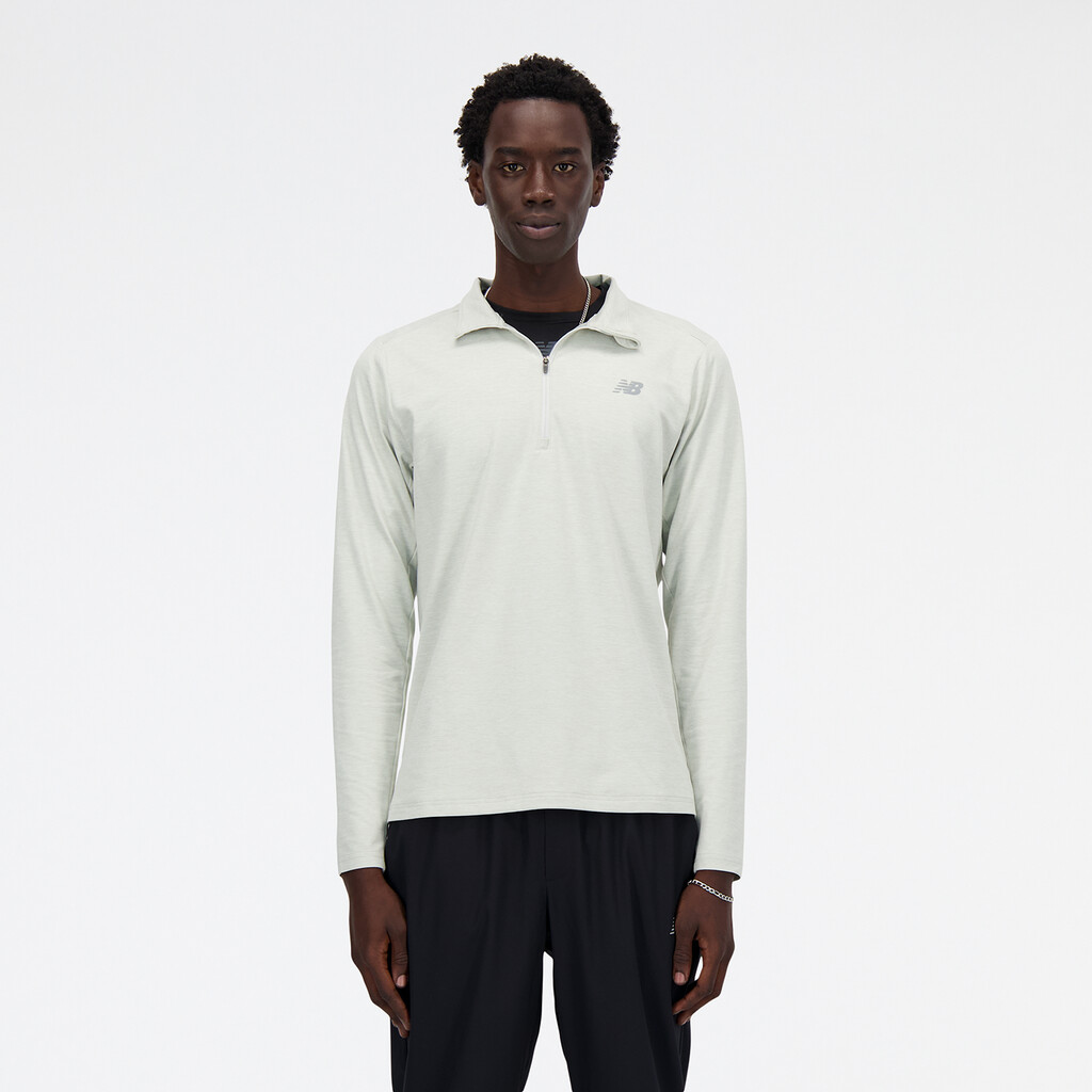 New Balance - Space Dye 1/4 Zip - athletic grey