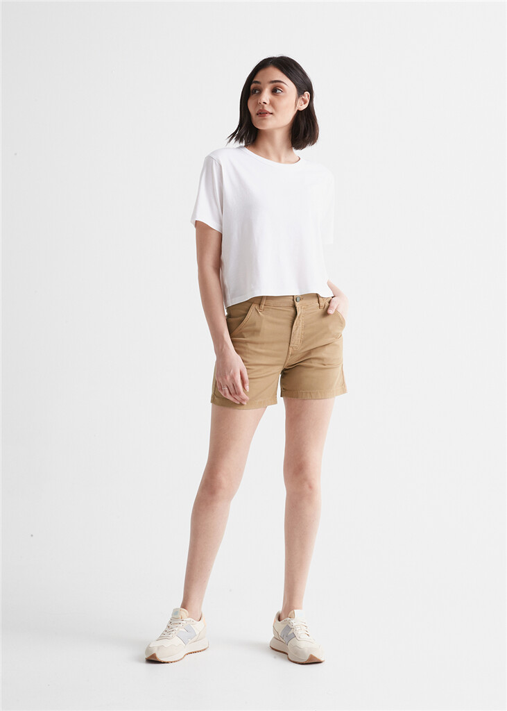 DU/ER - W Live Free Utility Short - 5 inch - camel