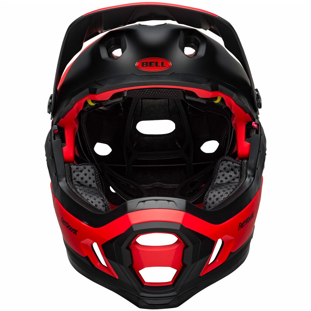 Bell - Super DH Spherical MIPS Helmet - matte red/black fasthouse