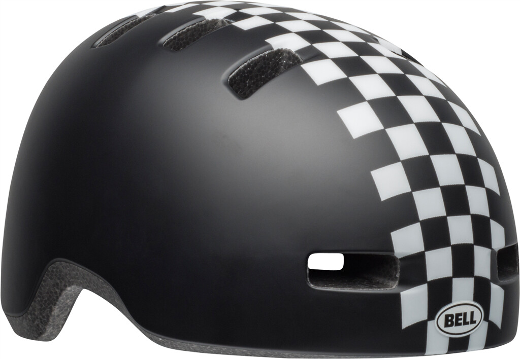 Bell - Lil Ripper Helmet - matte black/white checkers