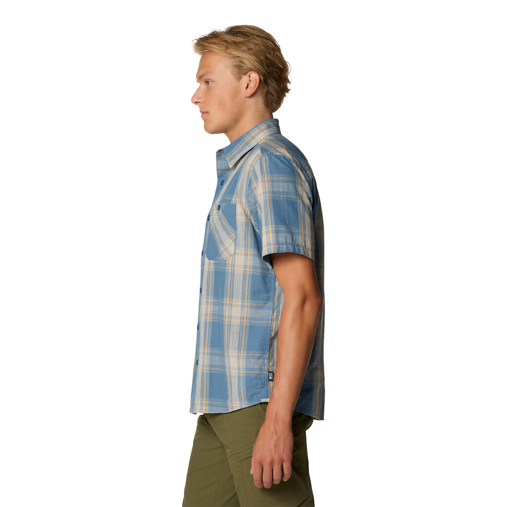 Mountain Hardwear - M Cottonwood™ Lite Short Sleeve Shirt - adriatic blue convoy plaid 444