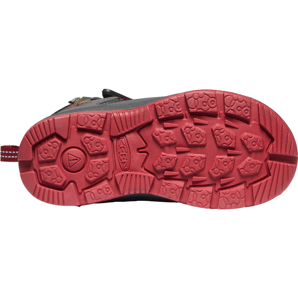 KEEN - C Redwood Mid WP - steel grey/red dahlia