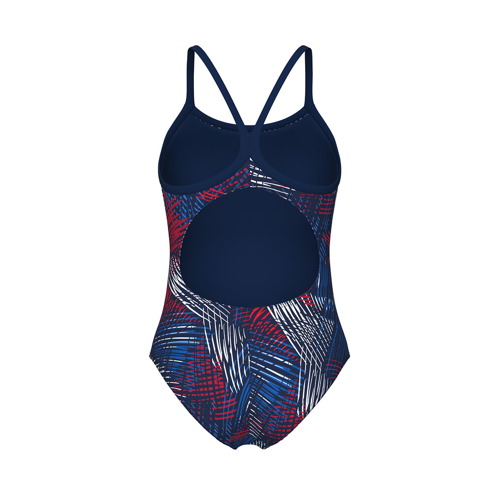 Arena - W Arena Team Energy Swimsuit Lightdrop Back - navy/team redwhiteblue