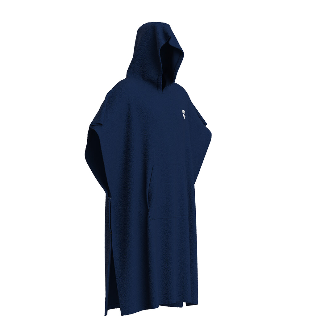 Arena - Arena Cotton Poncho - navy/white