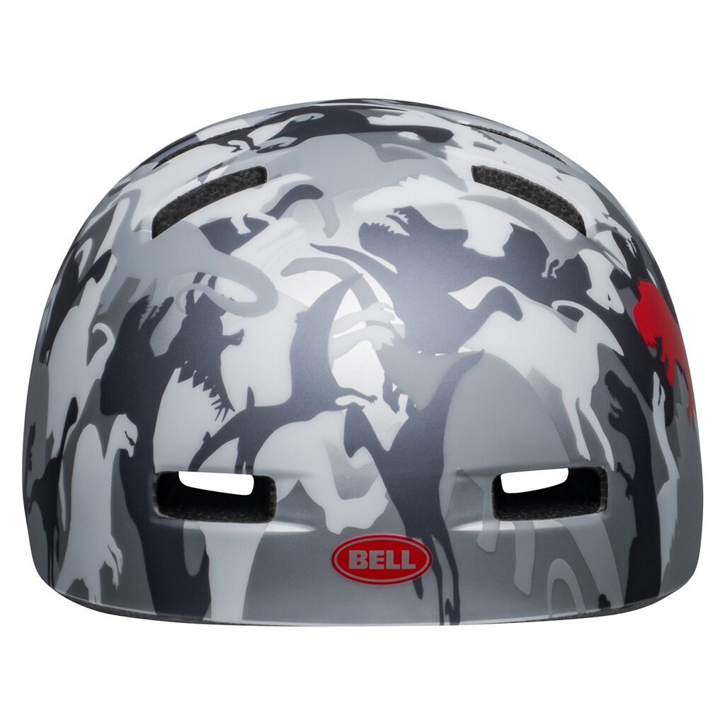 Bell - Lil Ripper Helmet - matte gray/silver camosaurus