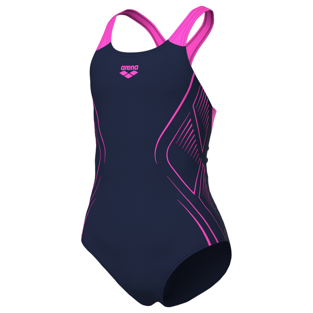 Arena - G Arena Reflecting Swimsuit Swim Pro Back - navy/shocking pink