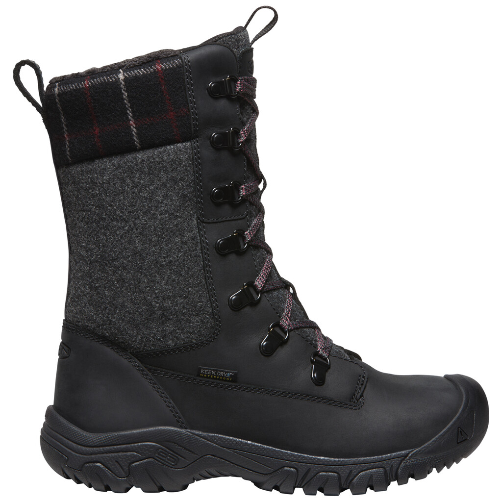 KEEN - W Greta Tall Boot WP - black/black plaid