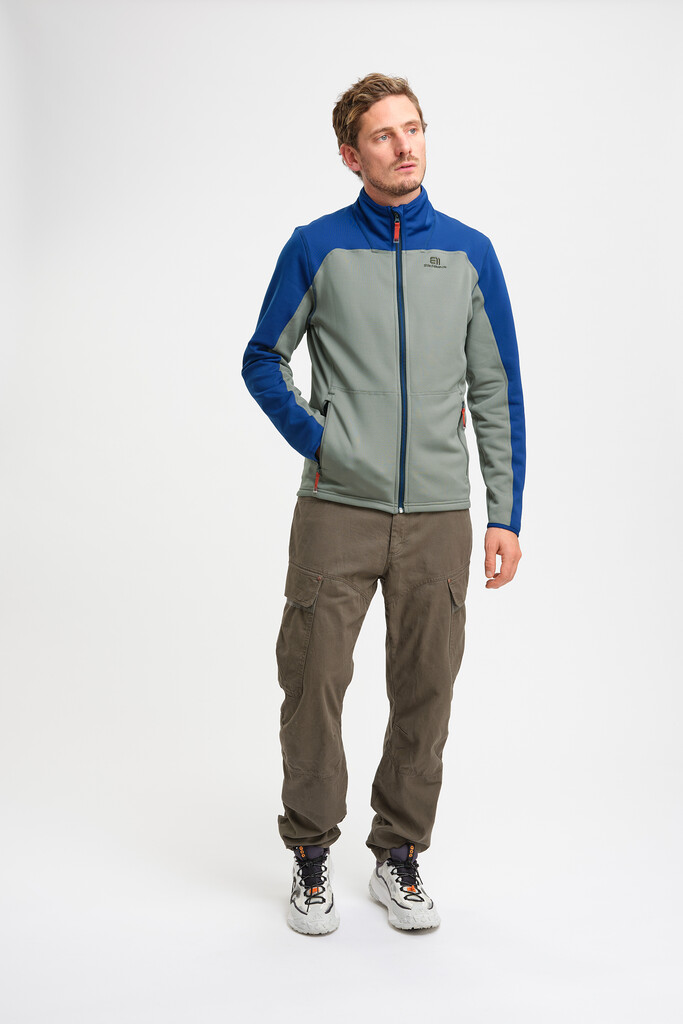 Elevenate - M Skiers Fleece Zip  - gray green