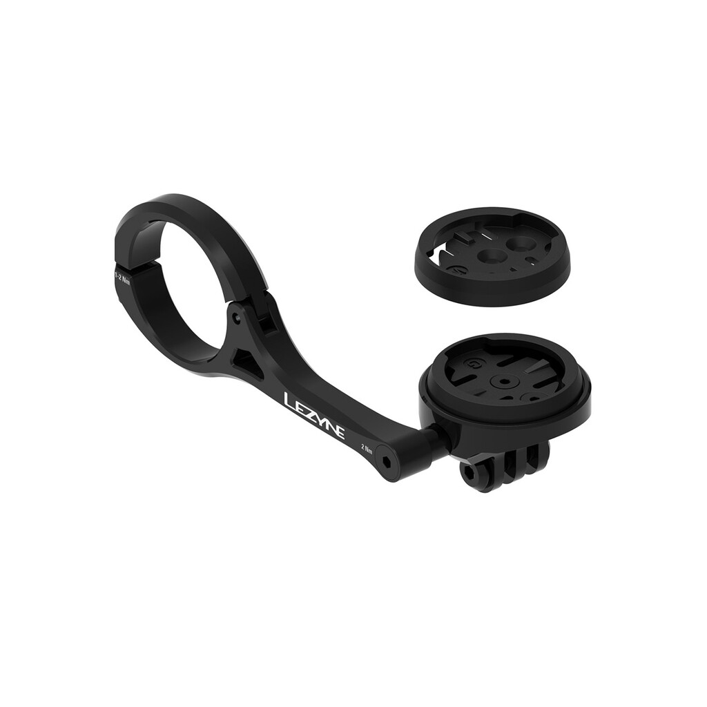 Lezyne - Garmin/Wahoo GPS Forward Mount With Gopro - black