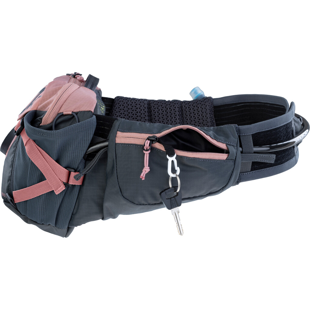 Evoc - Hip Pack Pro 3L + 1.5L Bladder - dusty pink/carbon grey