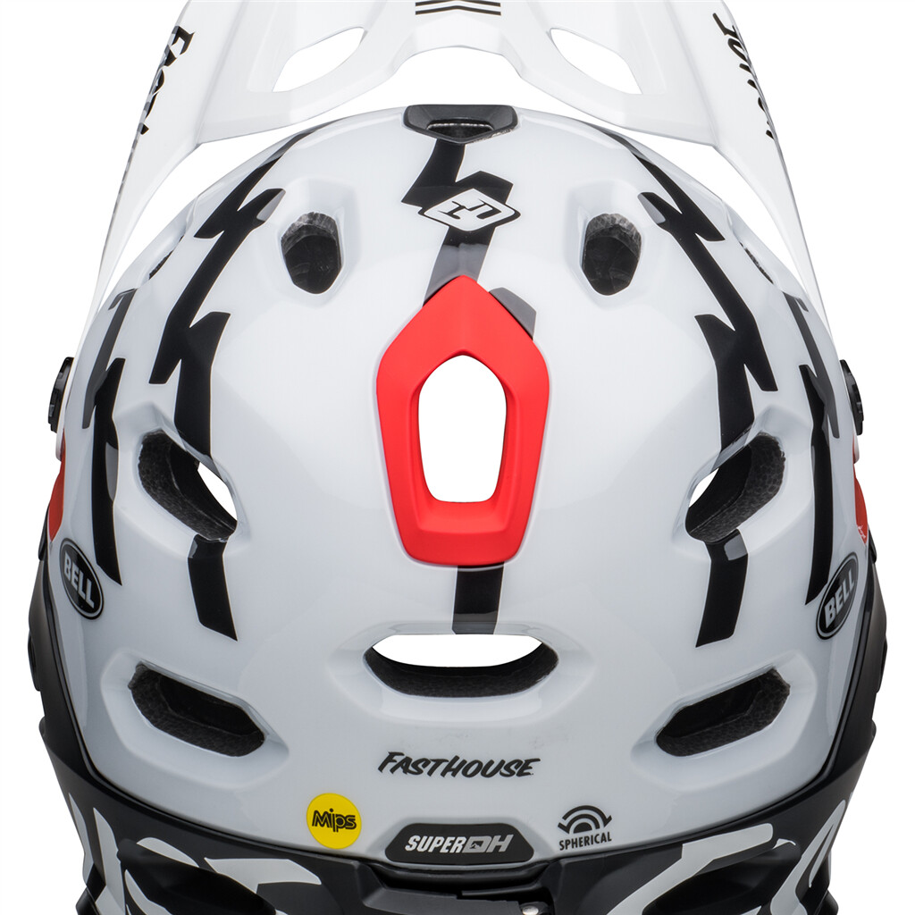 Bell - Super DH Spherical MIPS Helmet - m/g white/black fasthouse