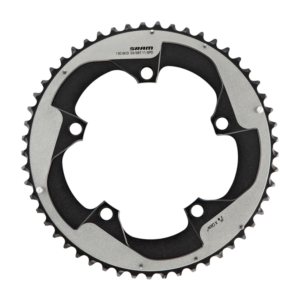 Sram - Chainring Red 22 130 BCD Non-/Hidden-Bolt (53-39) - falcon grey