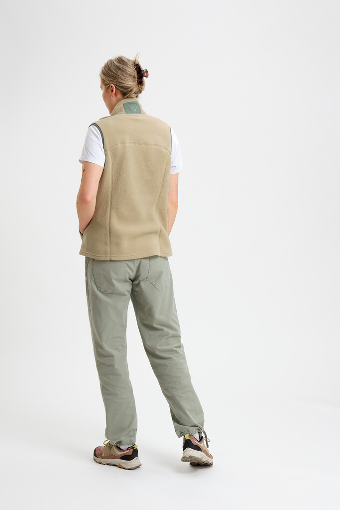 Elevenate - W Canyon Pile Fleece Vest  - Safari