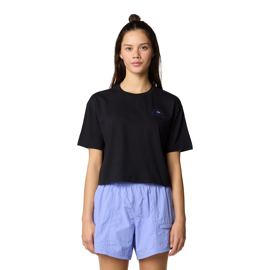 Mountain Hardwear - W Seek Floral Boxy Crop Short Sleeve - black 010