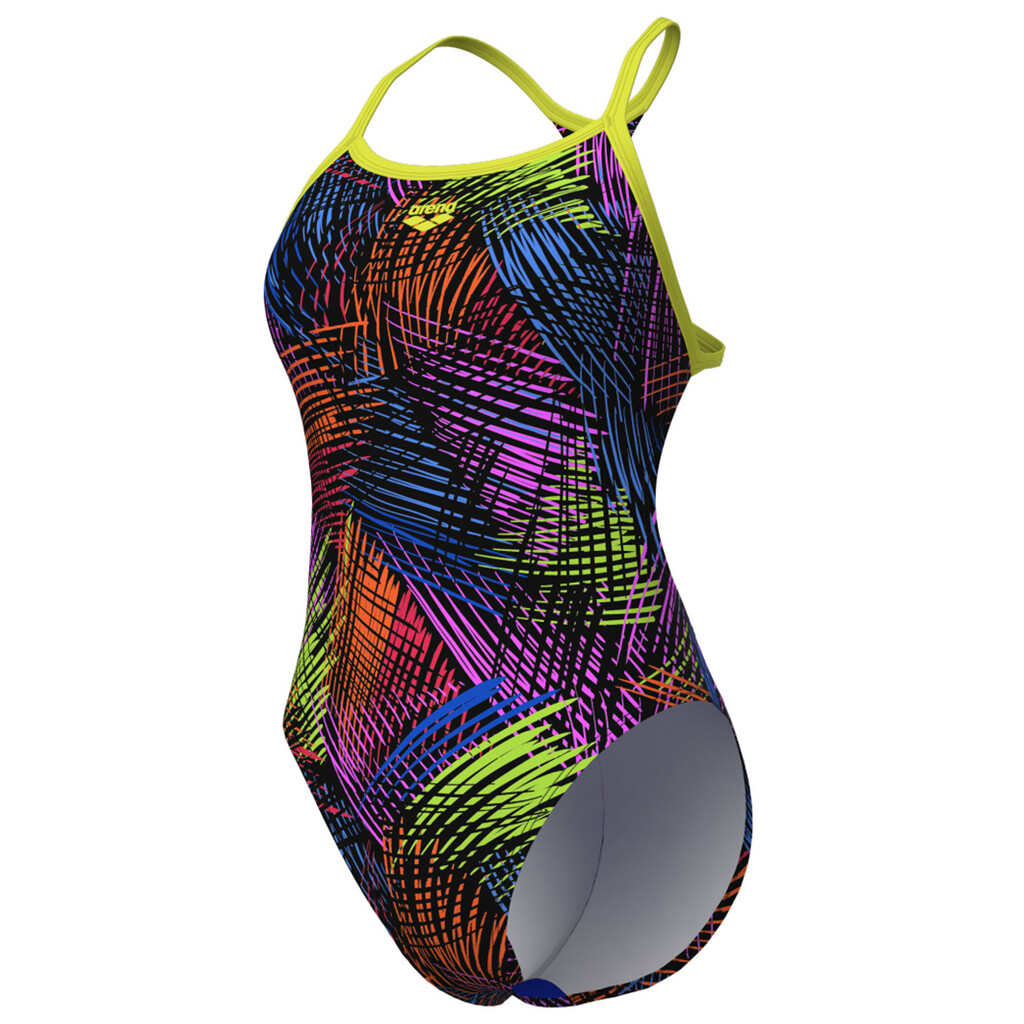 Arena - W Arena Energy Swimsuit Booster Back - soft green/black multi