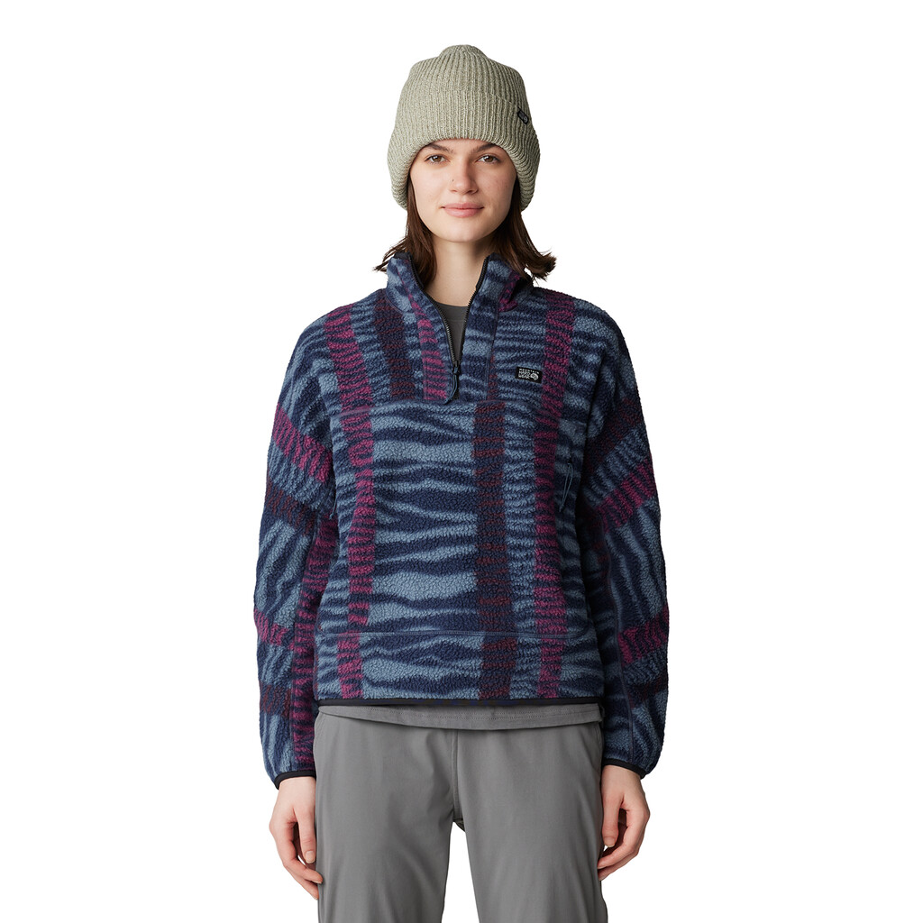 Mountain Hardwear - W HiCamp™ Printed Pullover - montauk blue ridge stripe print 431