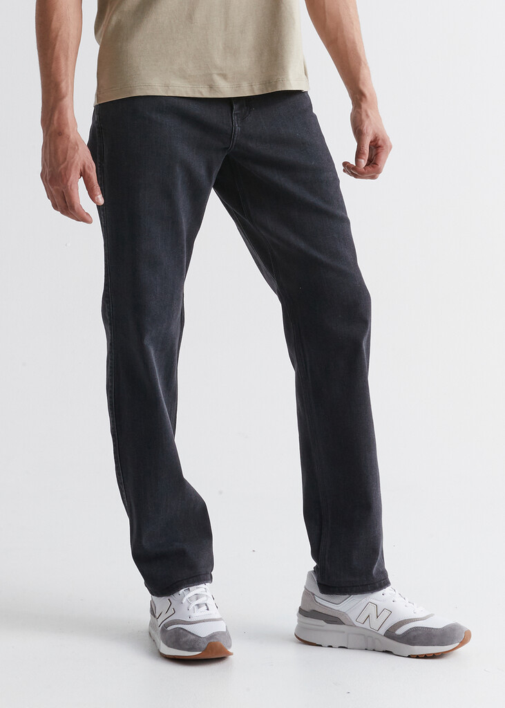 DU/ER - Performance Denim Athletic Straight - Aged Black - aged black