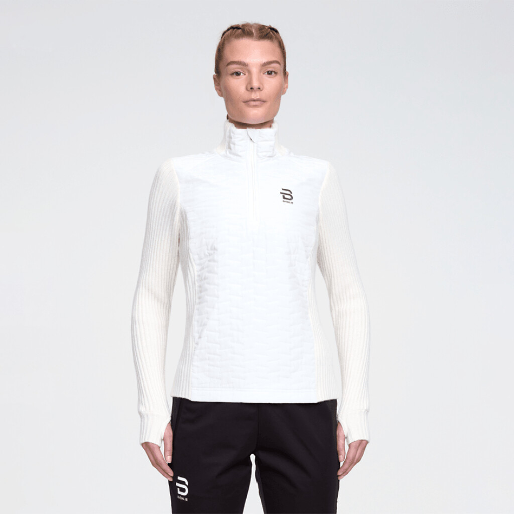 Daehlie - W Half Zip Comfy 2.0 - snow white