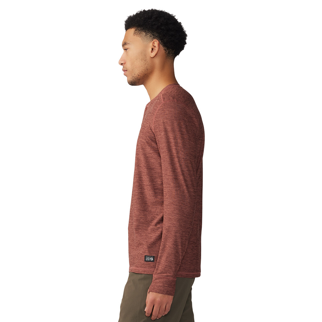 Mountain Hardwear -  M Chill Action LS Crew - clay earth heather 643