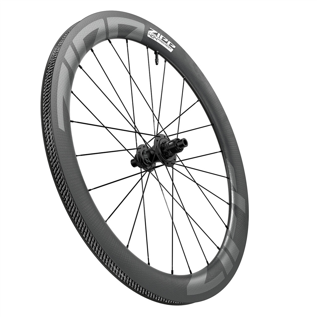 Zipp - 404 Firecrest Tubeless Disc-Brake Rear Wheel - black carbon - 700C/'12X142 SHI