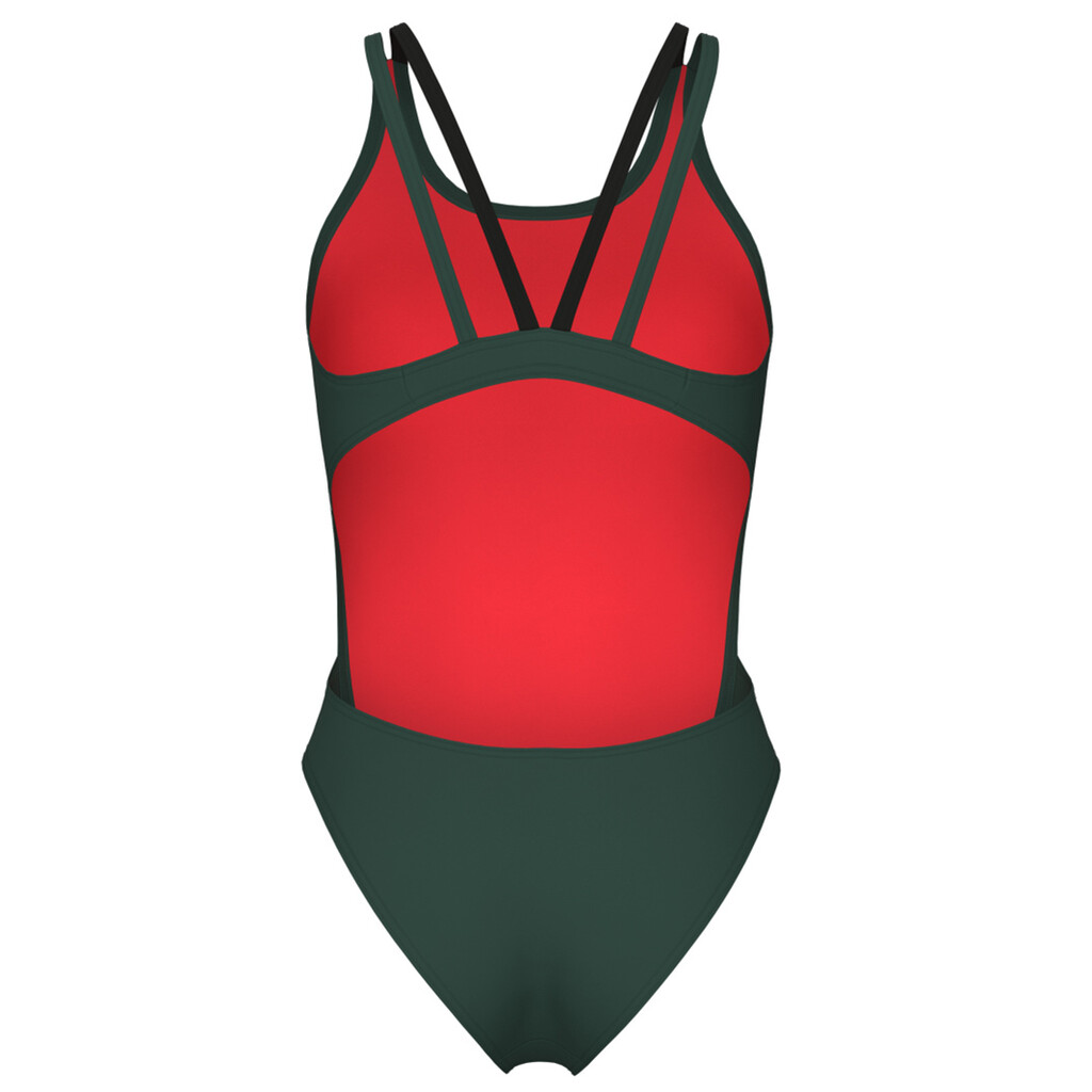 Arena - W Arena Swimsuit Tech Multi Solid - dark sage/black