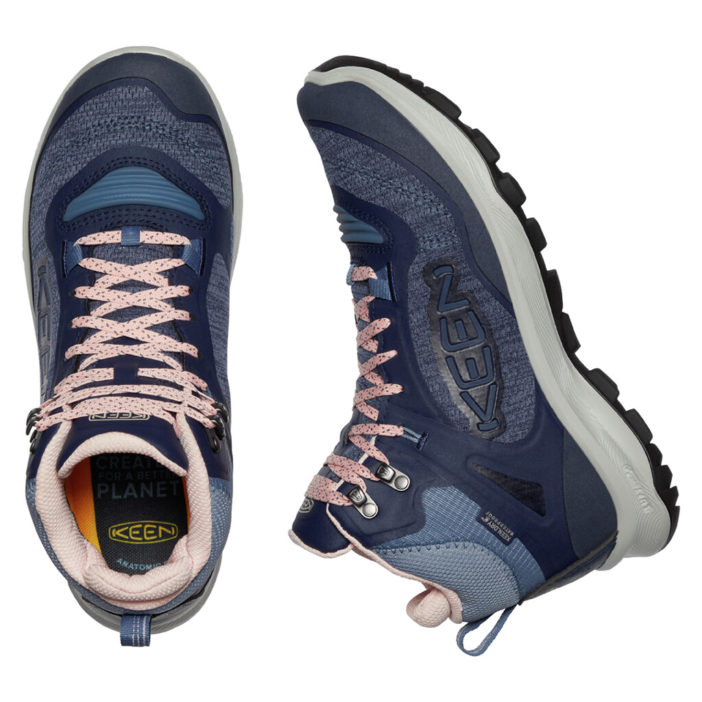 KEEN - W Terradora Flex Mid WP - vintage indigo/peachy keen