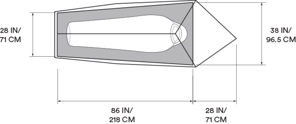 Mountain Hardwear - Nimbus UL 1 Tent - undyed 107