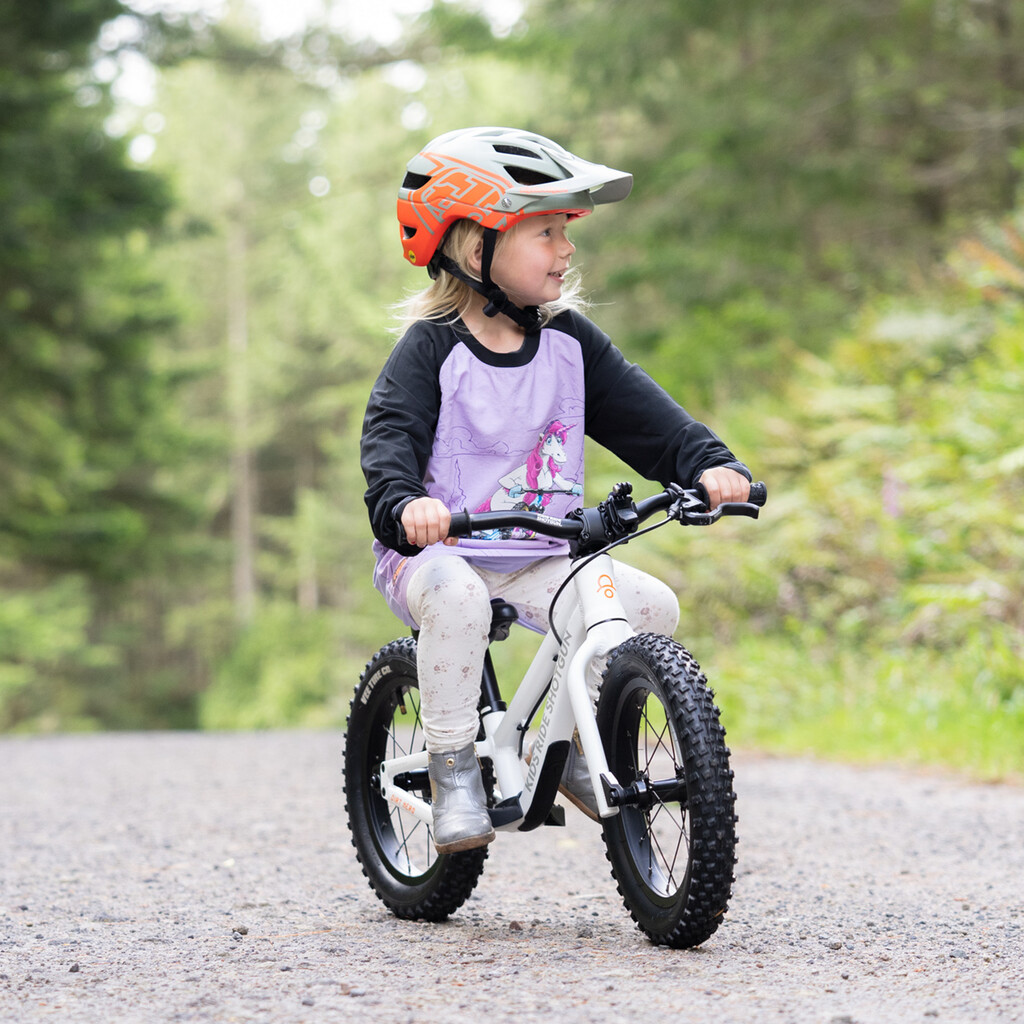 Kids Ride Shotgun - Unicorn Windproof Kids MTB Jersey - pink