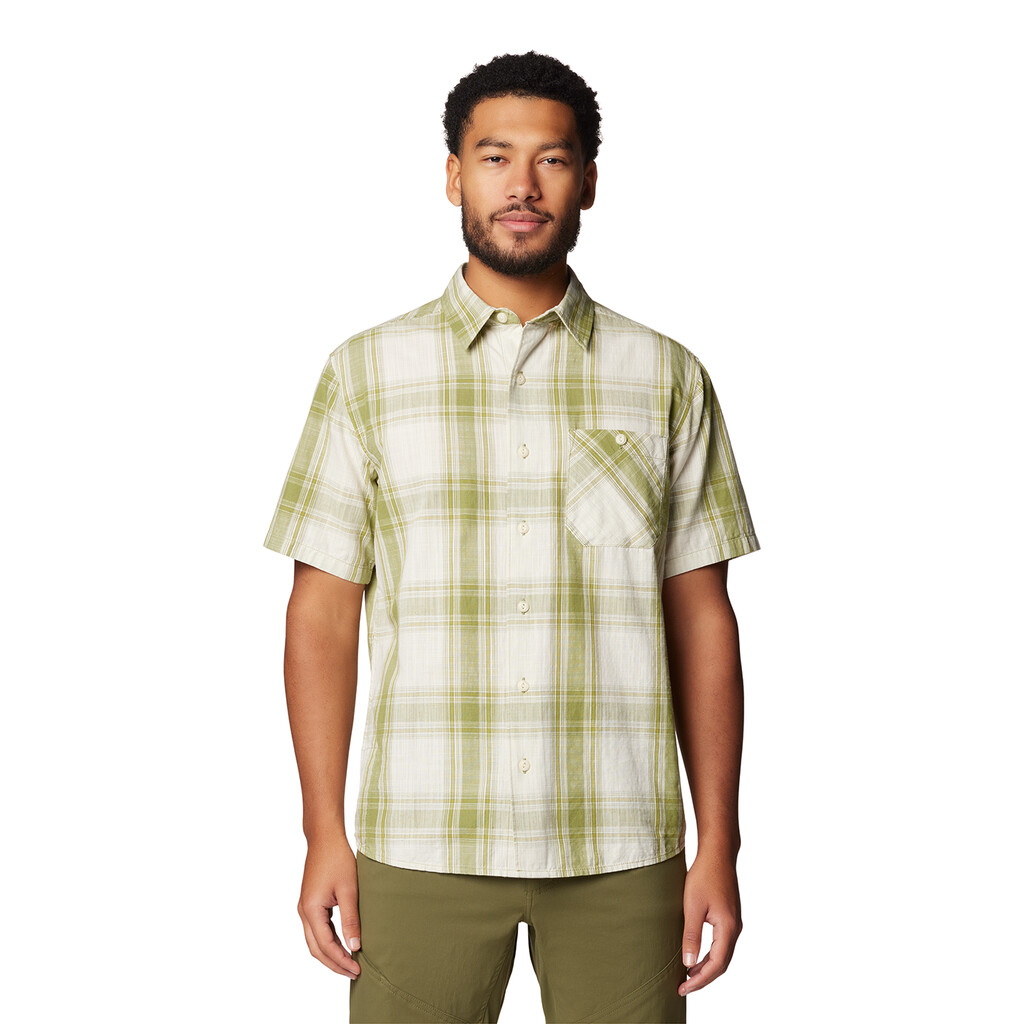 Mountain Hardwear - M Cottonwood™ Lite Short Sleeve Shirt - light cactus convoy plaid 338