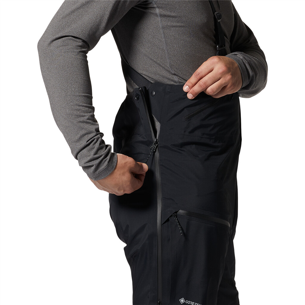 Mountain Hardwear - M High Exposure Gore Tex C-Knit Bib - black 010