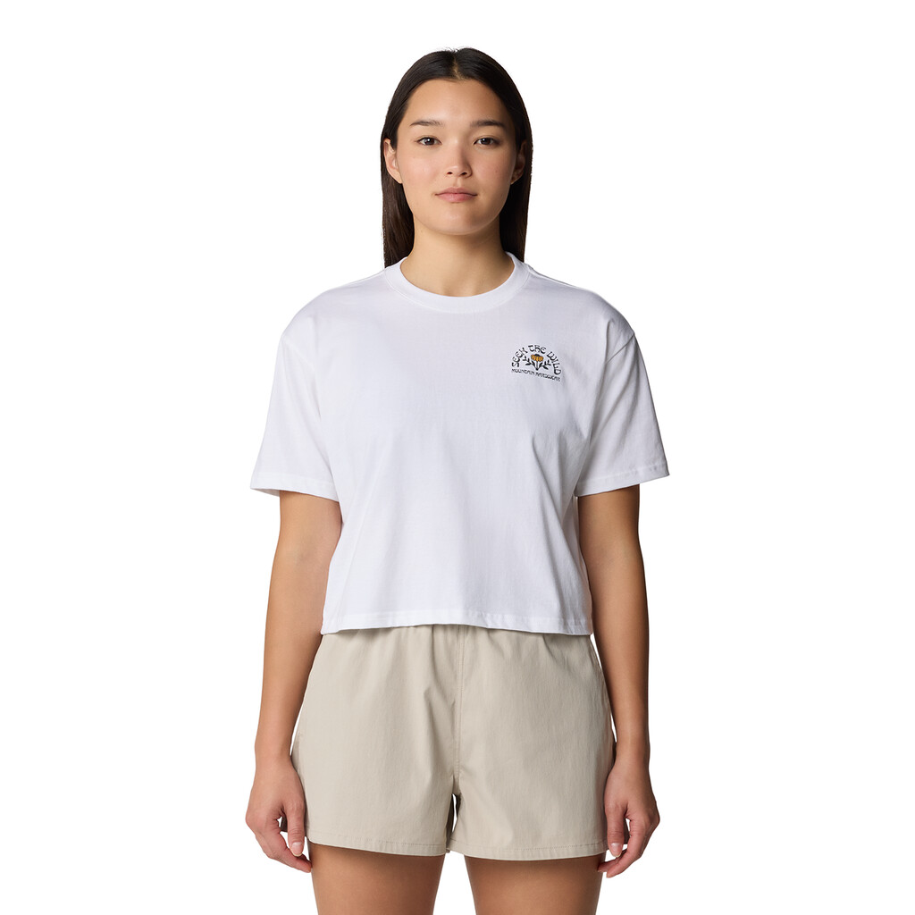 Mountain Hardwear - W Seek Floral Boxy Crop Short Sleeve - white 100