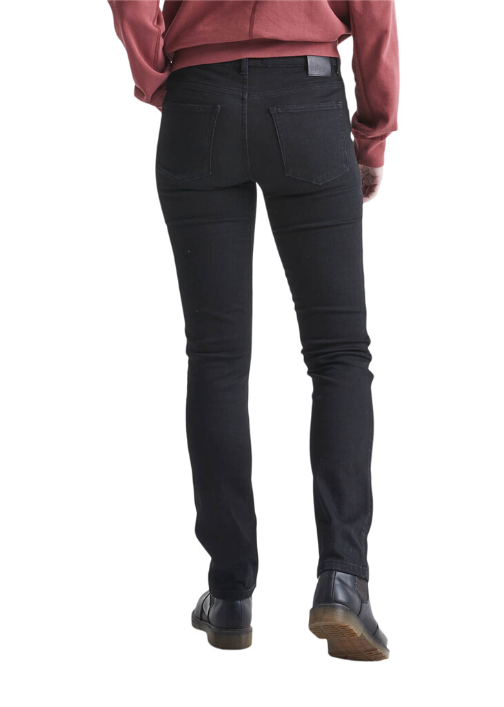 DU/ER - W Fireside Denim Slim Straight - Black - black