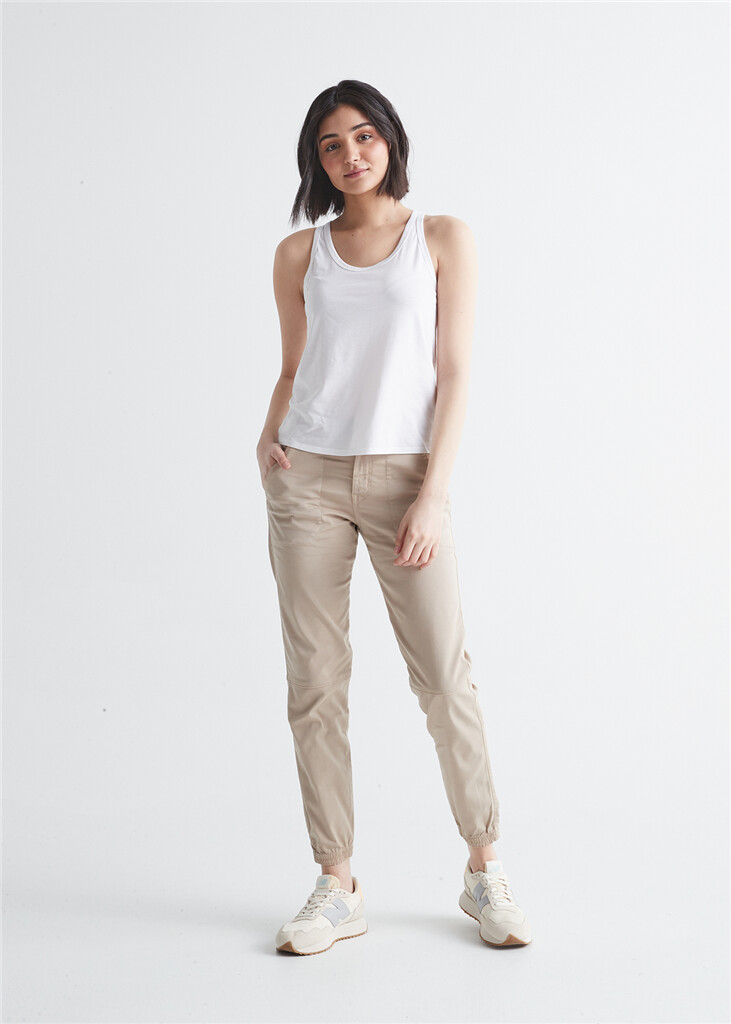 DU/ER - W Live Free High Rise Jogger - almond