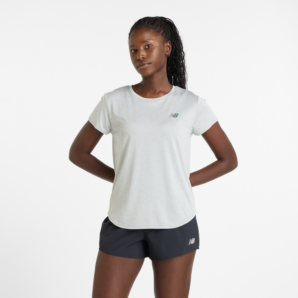 New Balance - W Sport Core Heather T-Shirt - athletic grey