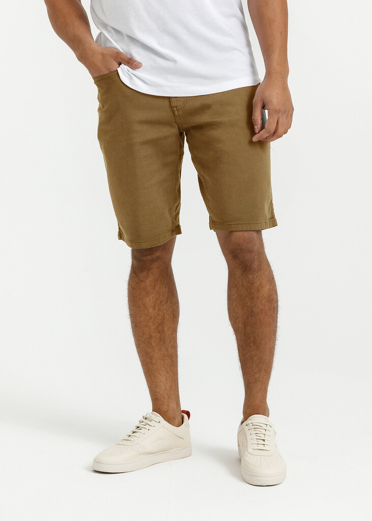 DU/ER - No Sweat Relaxed Short - 10 inch - tobacco