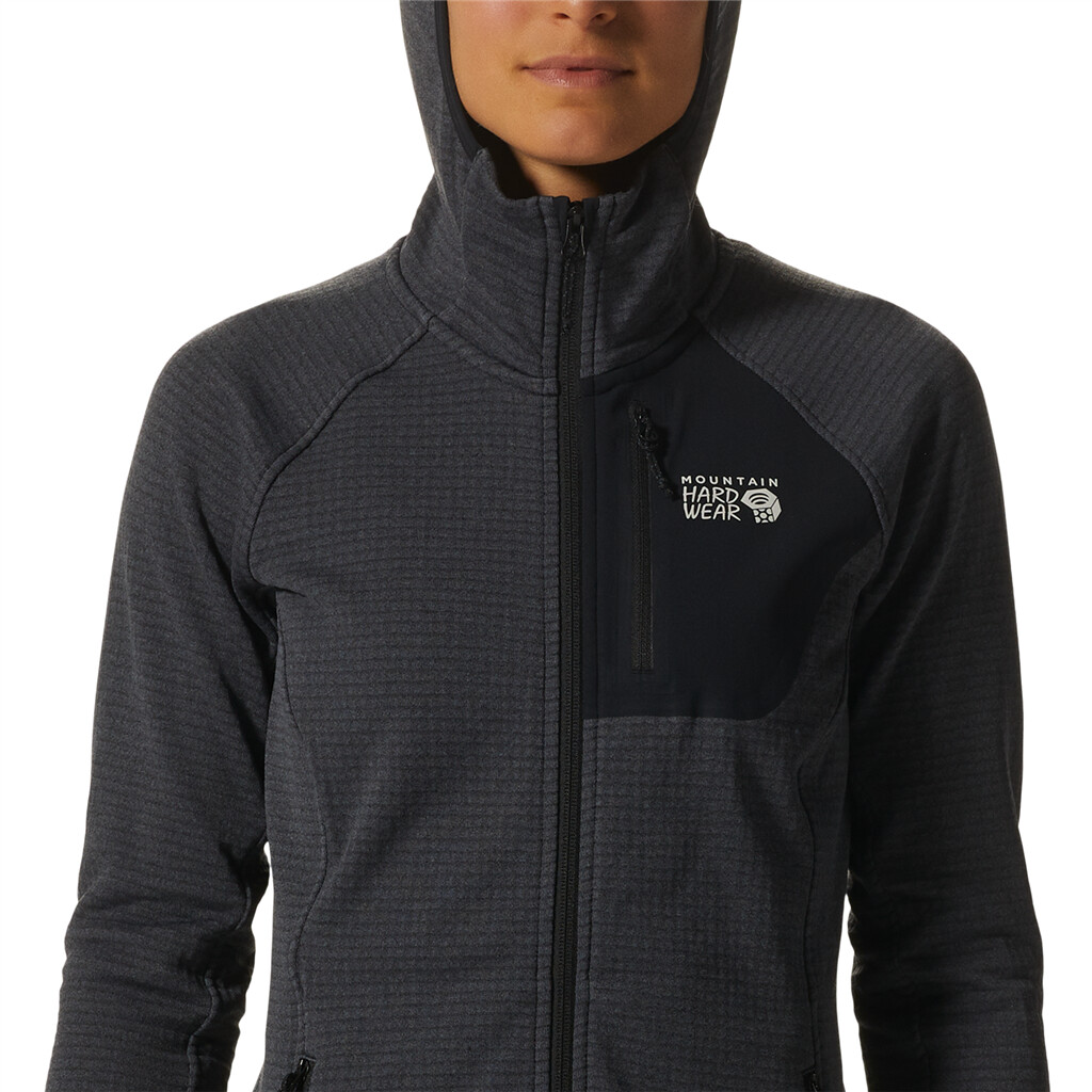 Mountain Hardwear - W Polartec Power Grid Full Zip Hoody - blue slate heather 450