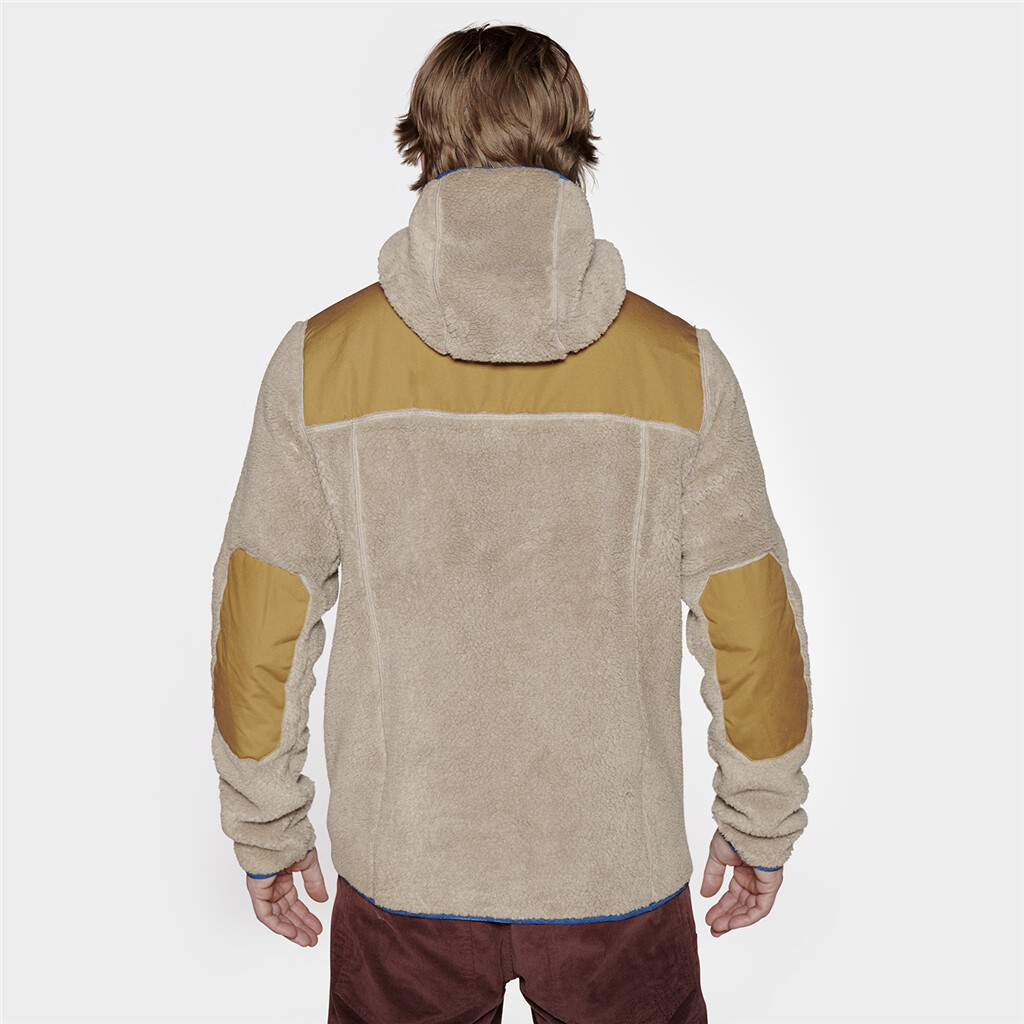 Elevenate - M Glacier Pile Hood - vintage khaki