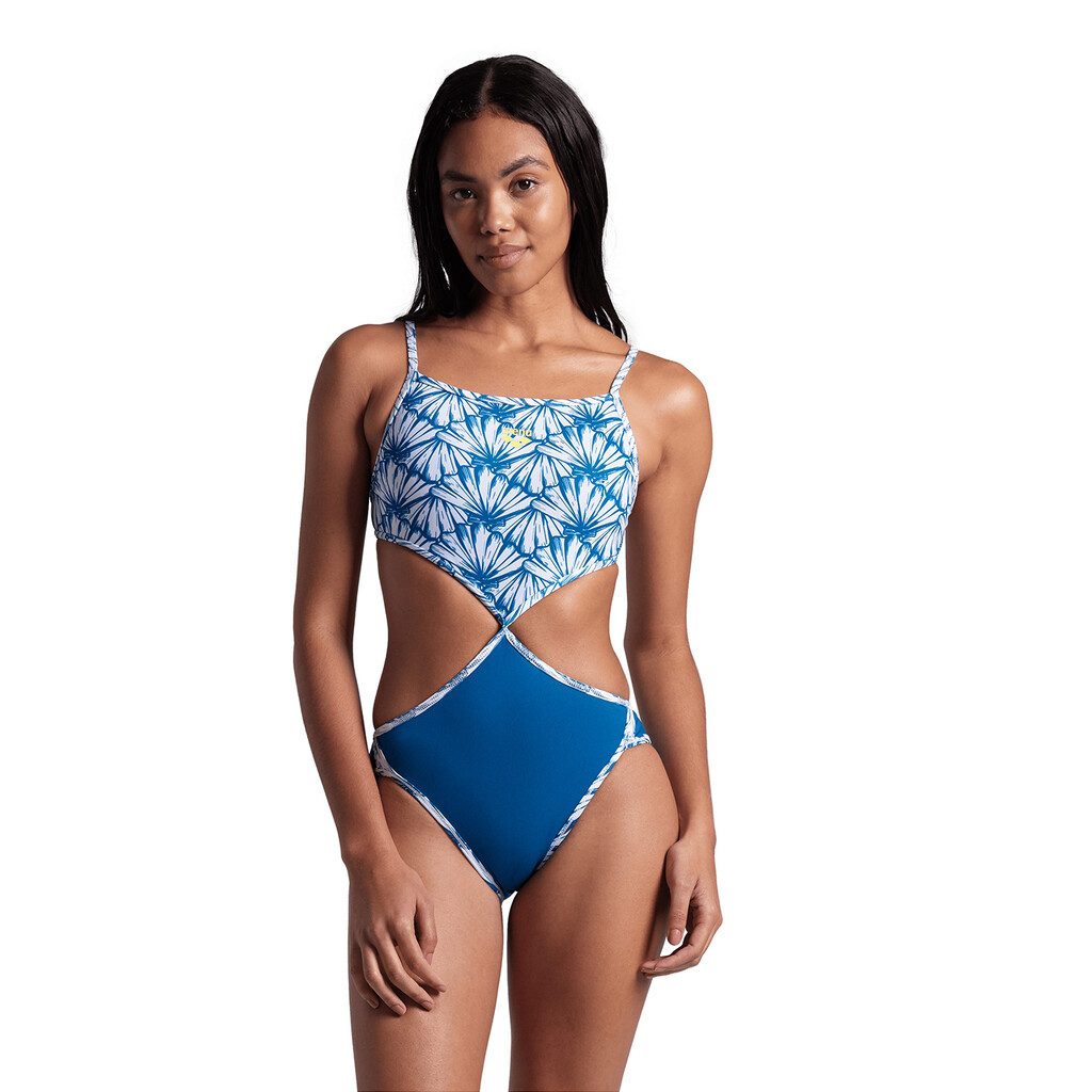 Arena - W Rule Breaker Swimsuit Twist'N'Mix R - white multi/blue cosmo