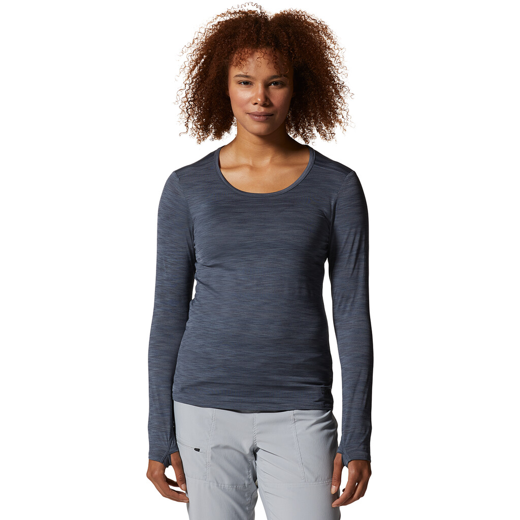 Mountain Hardwear - W Mighty Stripe™ Long Sleeve - blue slate 417