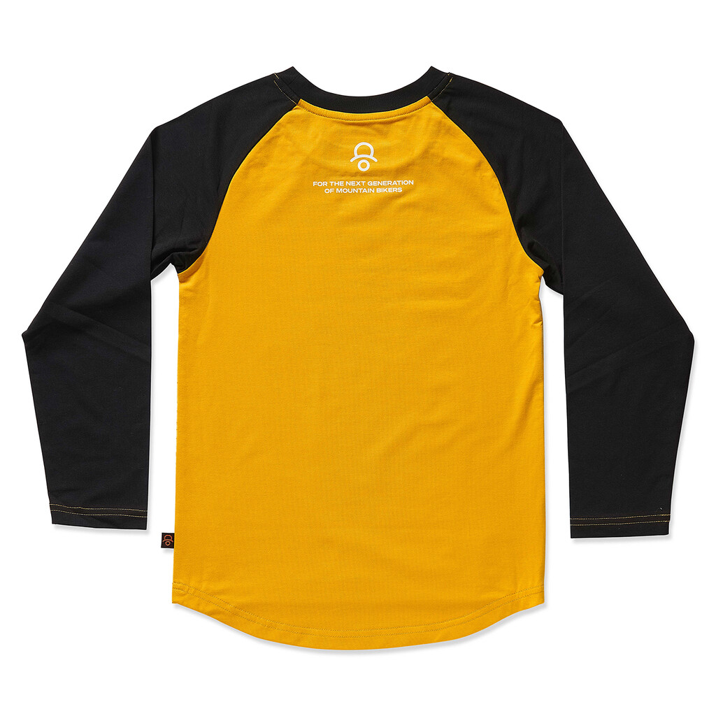 Kids Ride Shotgun - Lion Windproof Kids MTB Jersey - yellow