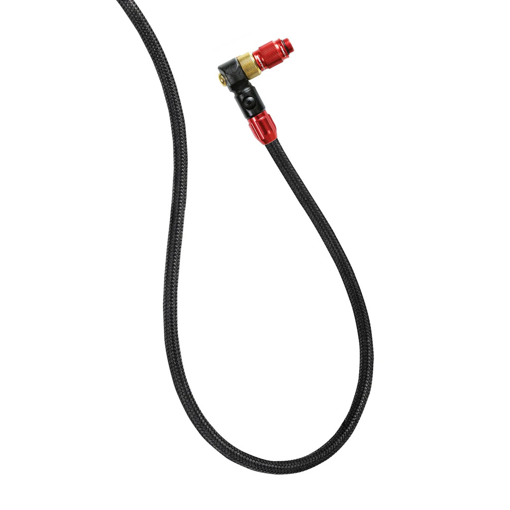 Lezyne - ABS1 Pro Braided Floor Pump Hose - Std - red gloss