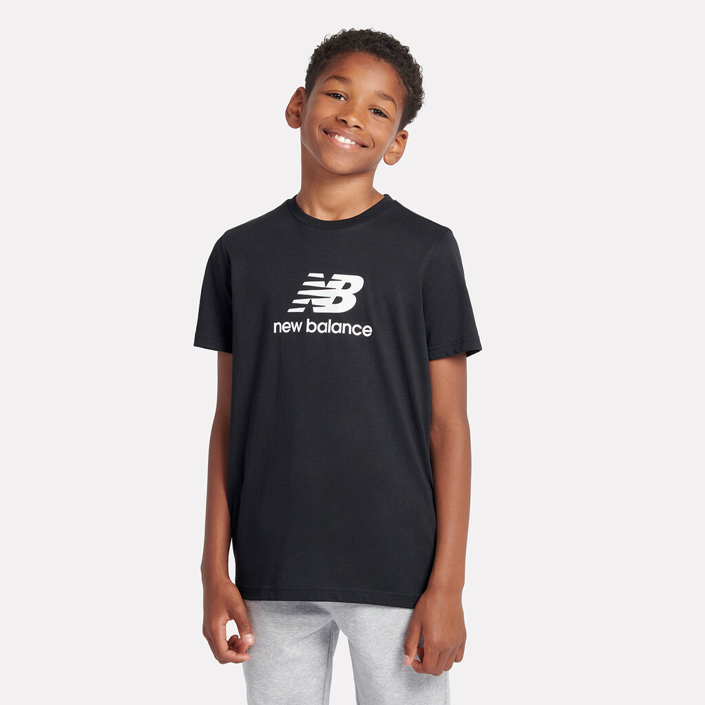 New Balance - B New Balance Jersey Stacked Logo Tee - nb caviar