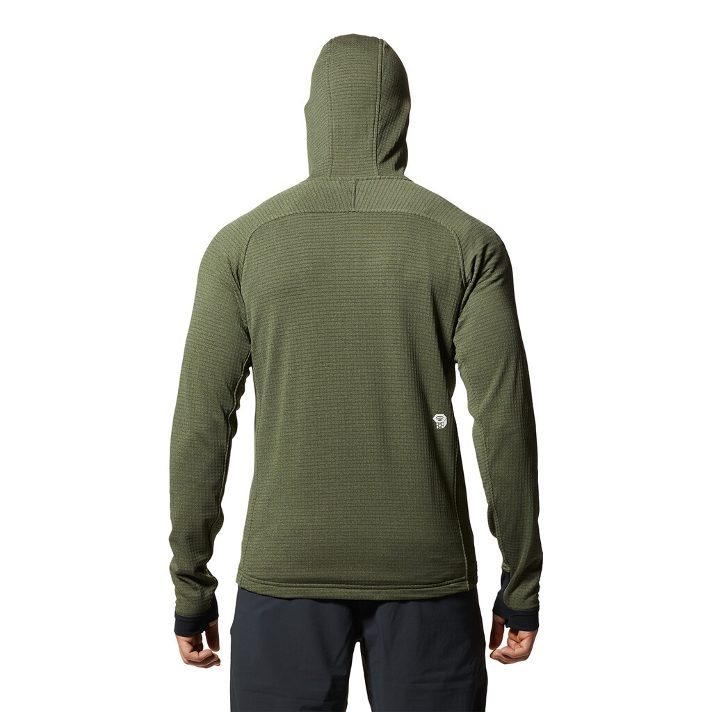 Mountain Hardwear - M Polartec® Power Grid™ Full Zip Hoody - surplus green heather 347